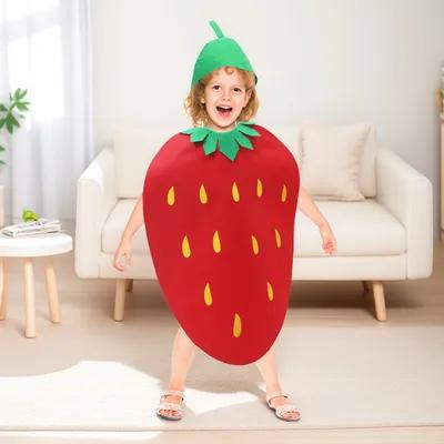 Easy Cosplay Prop - 1Pz Costume da Fragola per Bambini,