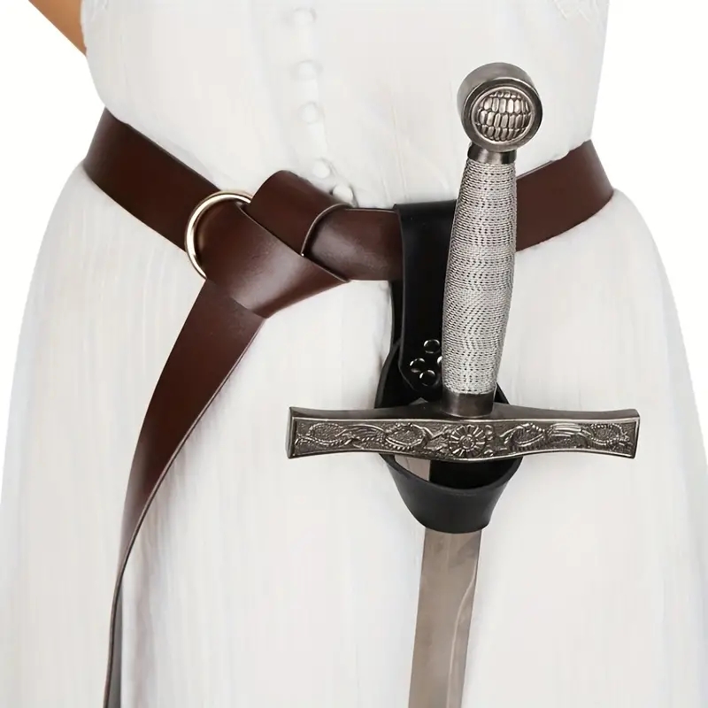 Cosplay Prop Dagger - Cintura in Pelle Stile Vichingo Retrò